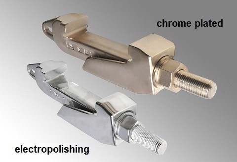 RATHMANN® screw clamps, chrome-plated and electropolished finish